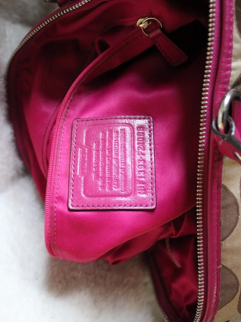 Coach signature canvas